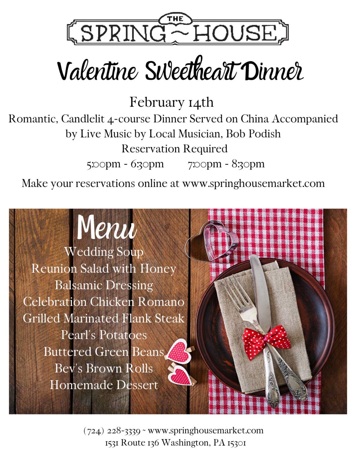 Valentine Sweetheart Dinner
